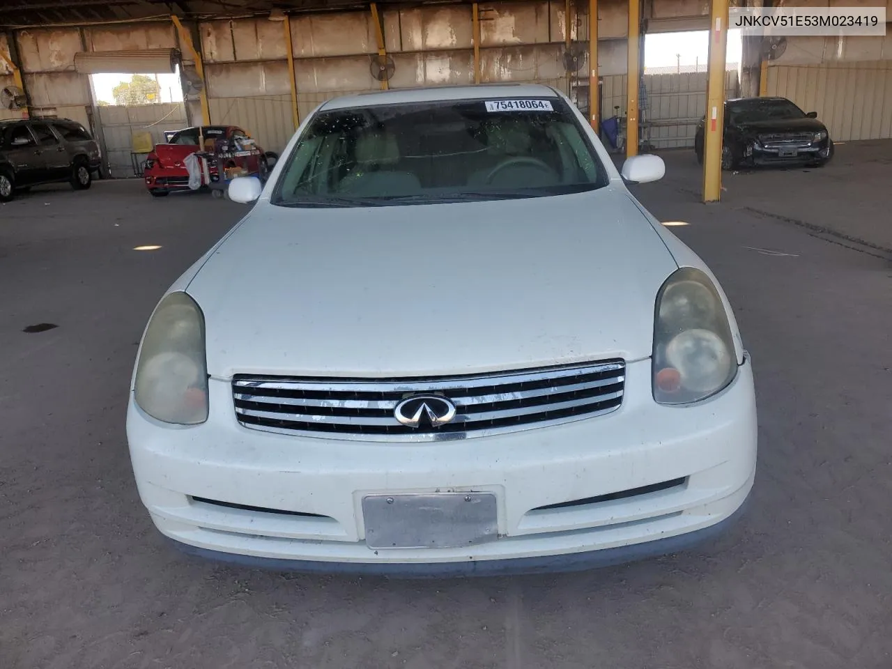 2003 Infiniti G35 VIN: JNKCV51E53M023419 Lot: 75418064