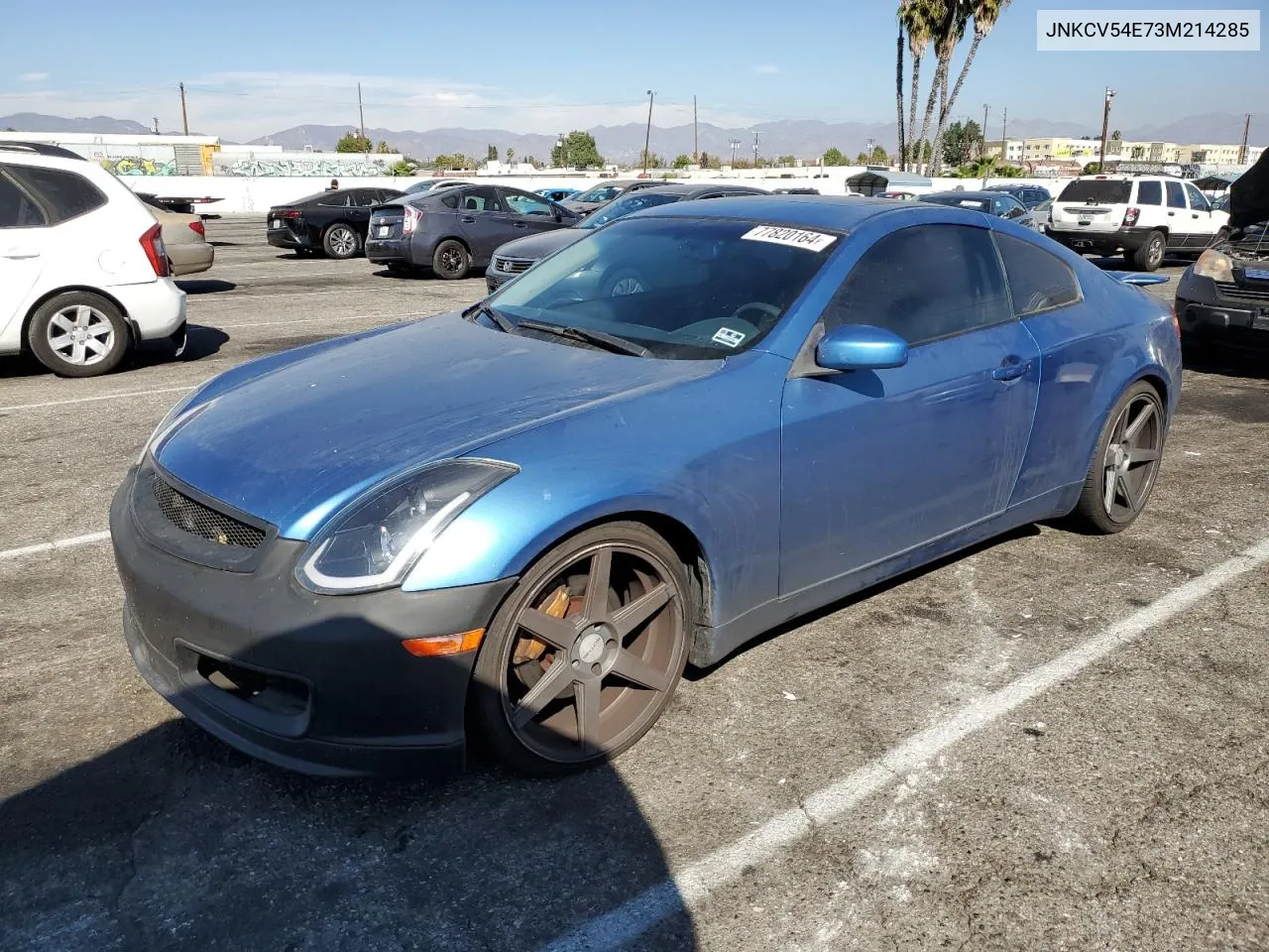 2003 Infiniti G35 VIN: JNKCV54E73M214285 Lot: 77820164