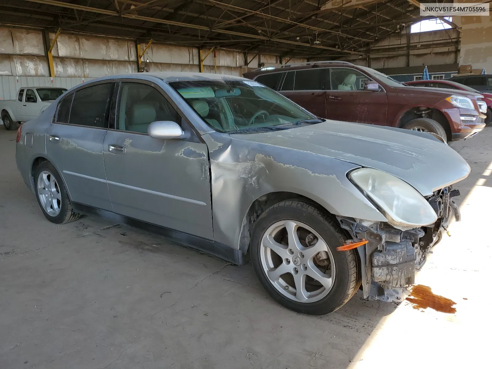 2004 Infiniti G35 VIN: JNKCV51F54M705596 Lot: 53057334