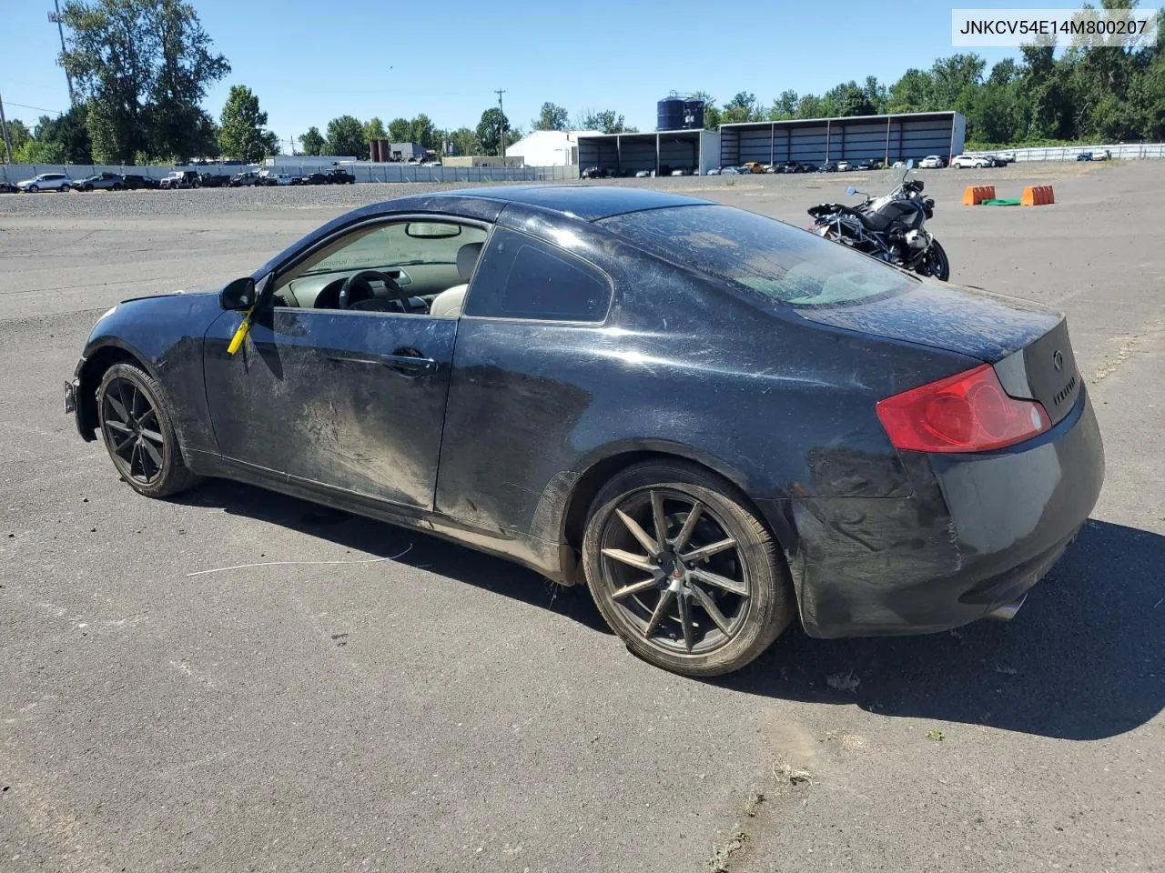 2004 Infiniti G35 VIN: JNKCV54E14M800207 Lot: 60889124