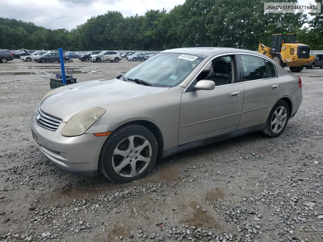 2004 Infiniti G35 VIN: JNKCV51F24M716832 Lot: 66197834