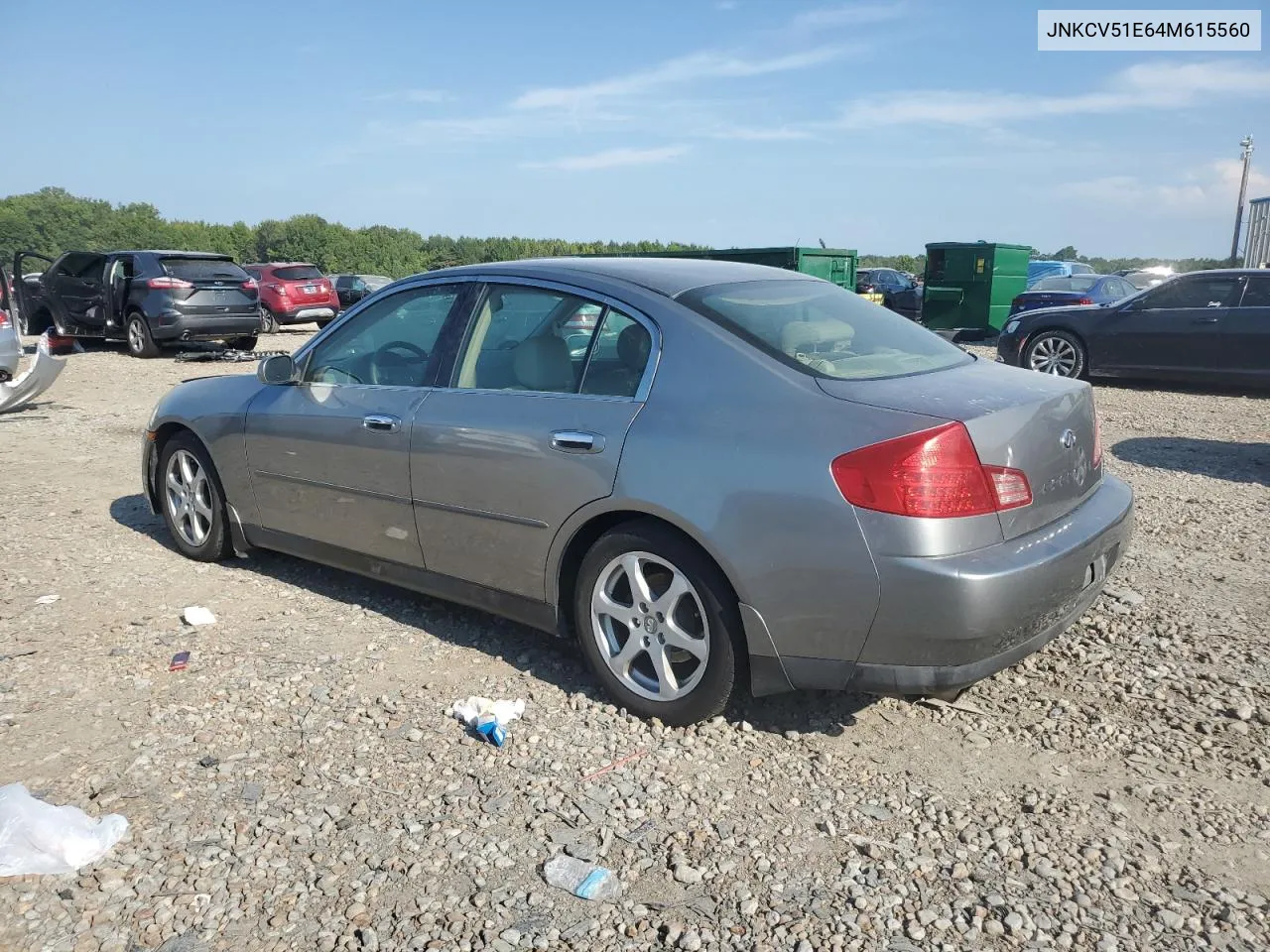 2004 Infiniti G35 VIN: JNKCV51E64M615560 Lot: 67682474