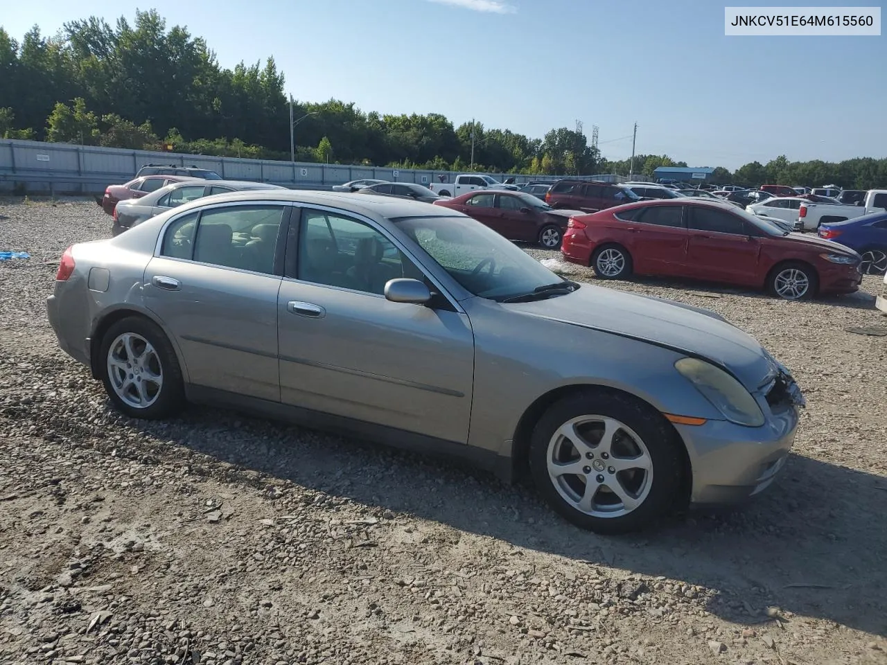 2004 Infiniti G35 VIN: JNKCV51E64M615560 Lot: 67682474