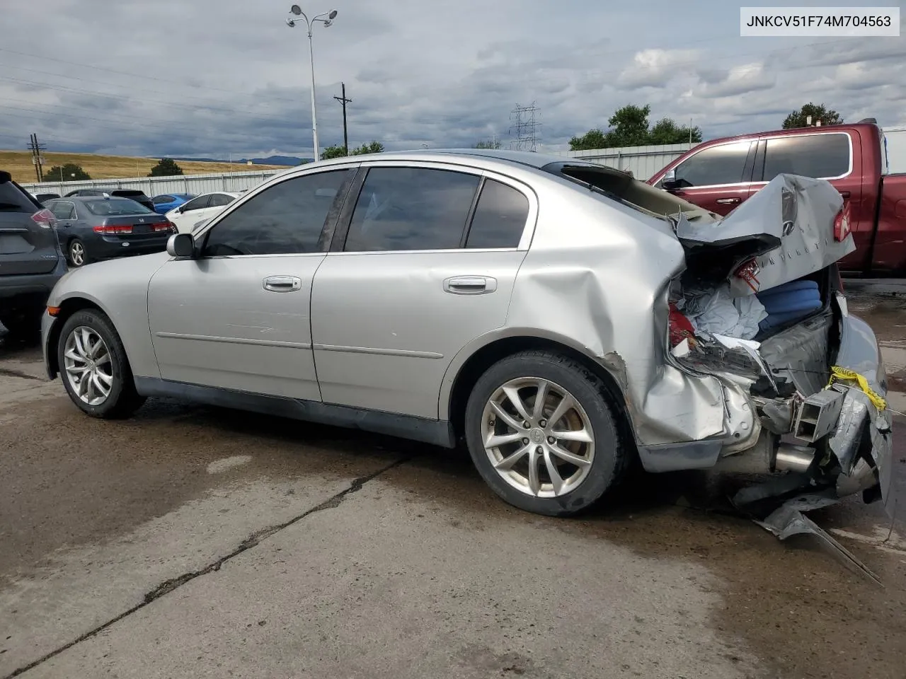 2004 Infiniti G35 VIN: JNKCV51F74M704563 Lot: 70261754