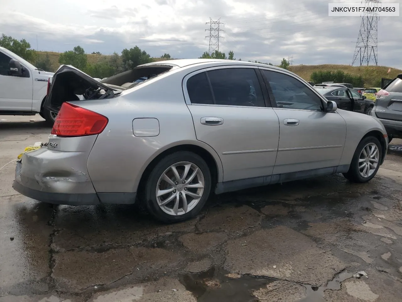 2004 Infiniti G35 VIN: JNKCV51F74M704563 Lot: 70261754