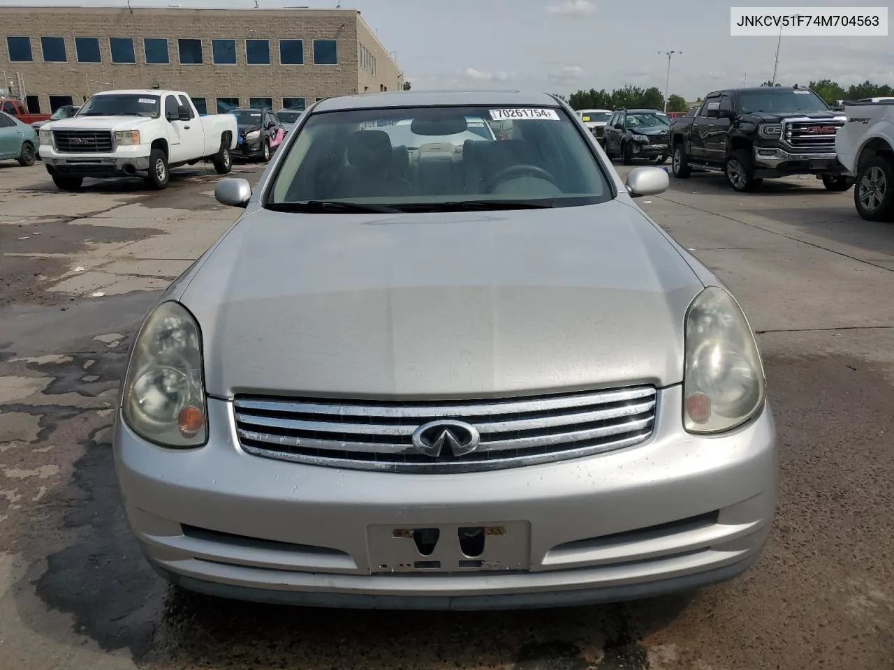 2004 Infiniti G35 VIN: JNKCV51F74M704563 Lot: 70261754