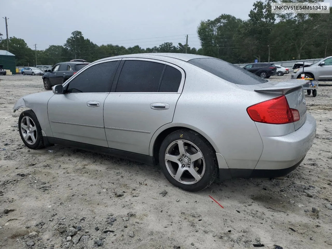 2004 Infiniti G35 VIN: JNKCV51E54M613413 Lot: 71264244