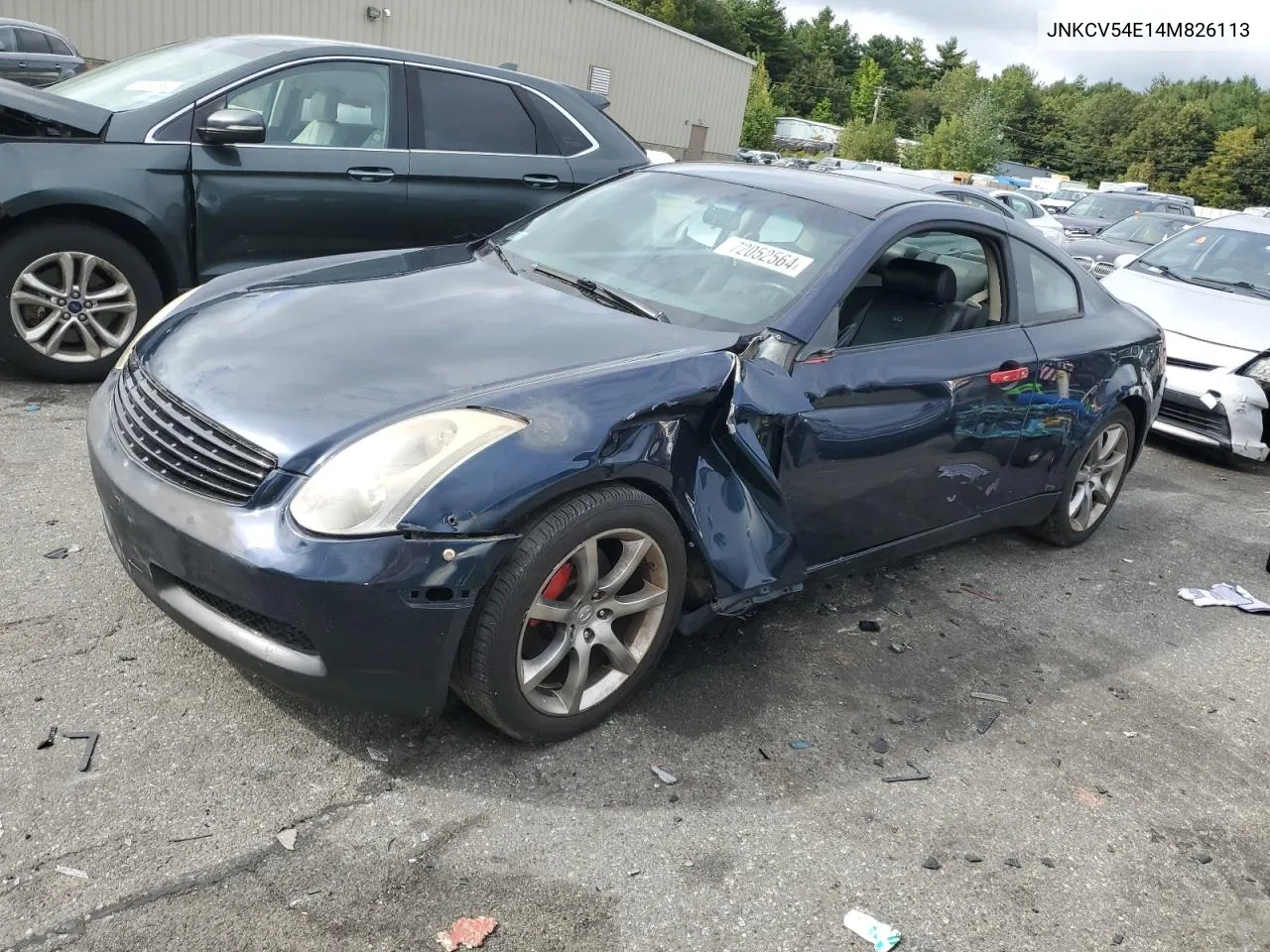 2004 Infiniti G35 VIN: JNKCV54E14M826113 Lot: 72052564