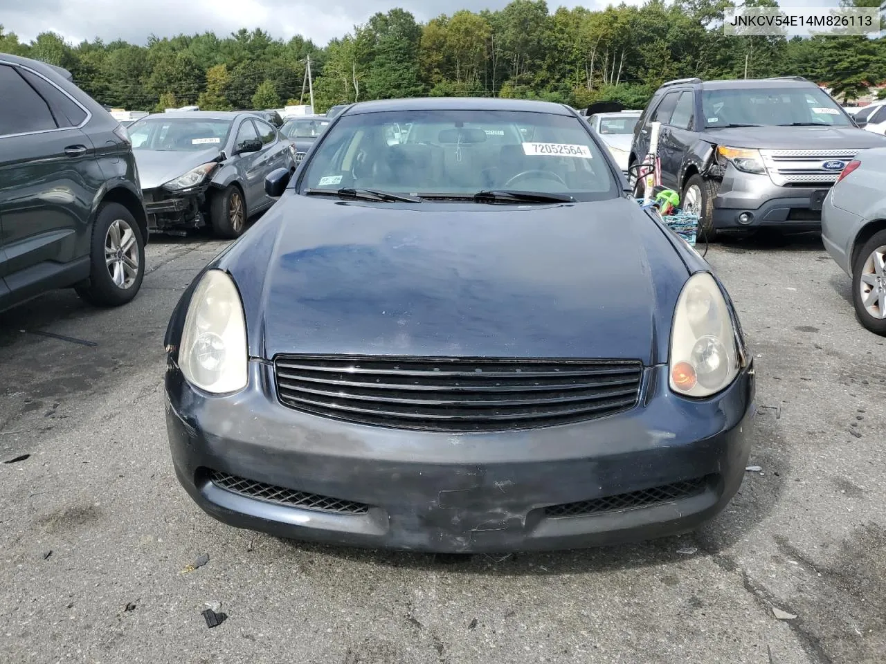 2004 Infiniti G35 VIN: JNKCV54E14M826113 Lot: 72052564