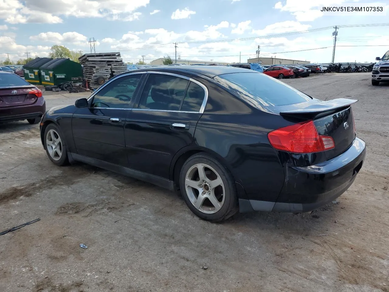 2004 Infiniti G35 VIN: JNKCV51E34M107353 Lot: 73139664