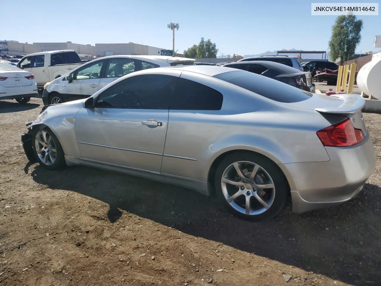 2004 Infiniti G35 VIN: JNKCV54E14M814642 Lot: 73404014