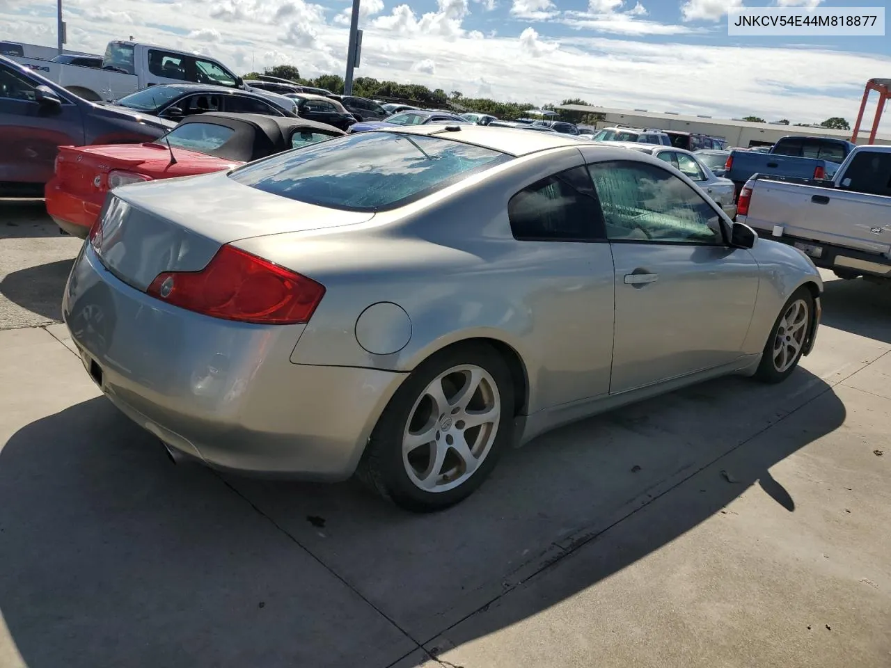 2004 Infiniti G35 VIN: JNKCV54E44M818877 Lot: 74137974