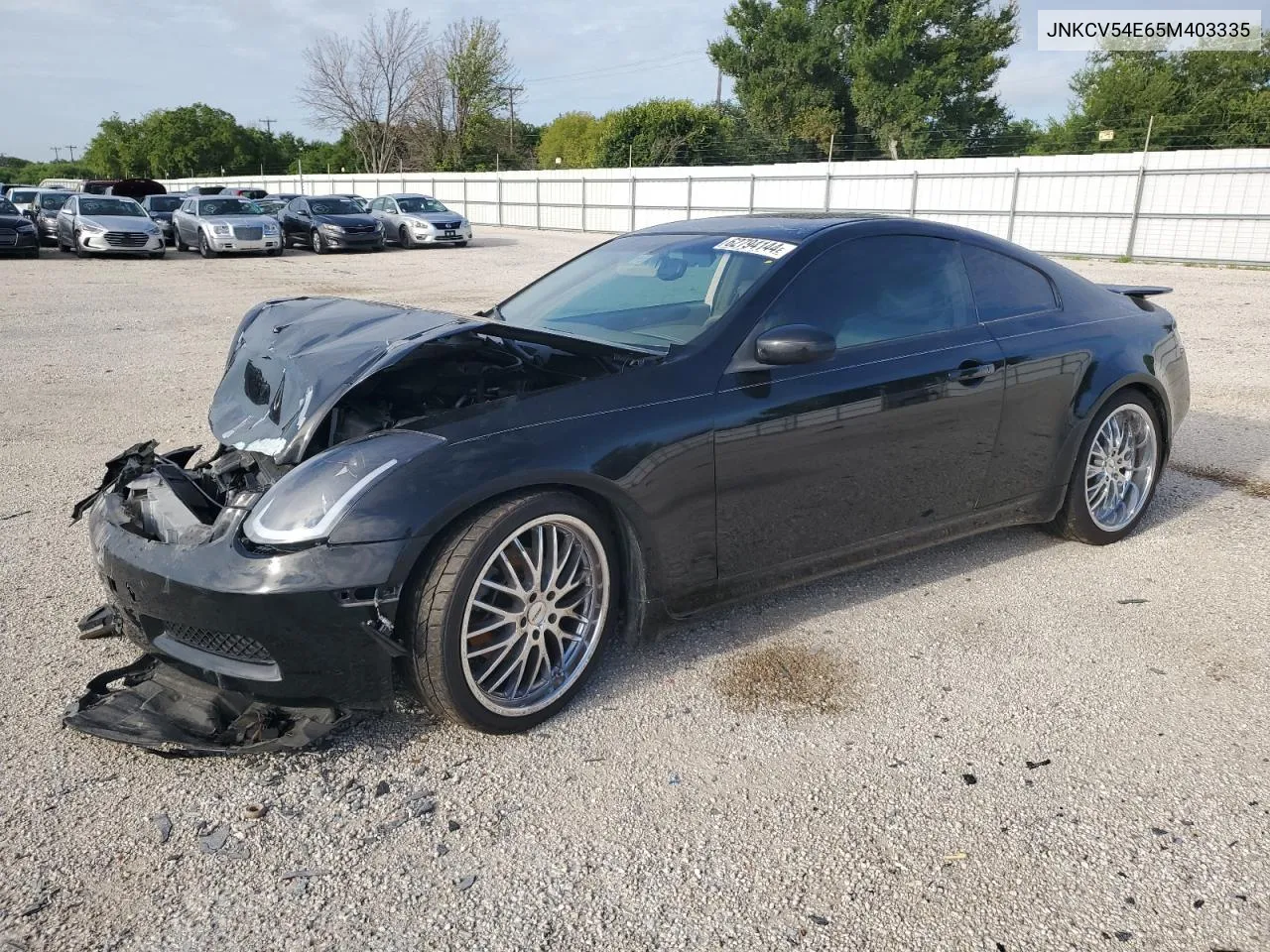 2005 Infiniti G35 VIN: JNKCV54E65M403335 Lot: 62794144