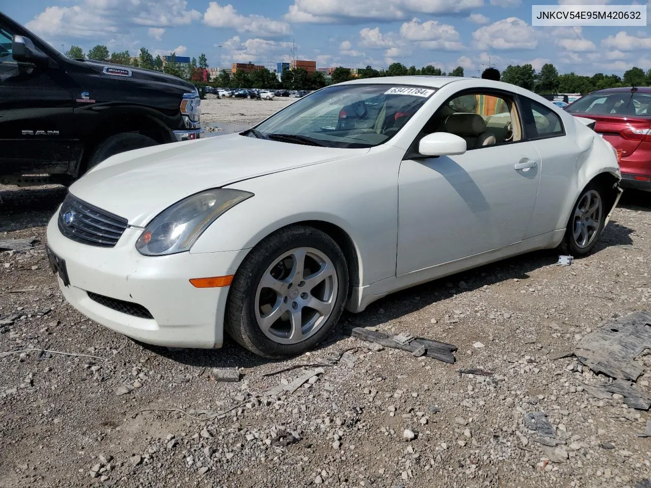 2005 Infiniti G35 VIN: JNKCV54E95M420632 Lot: 63471784