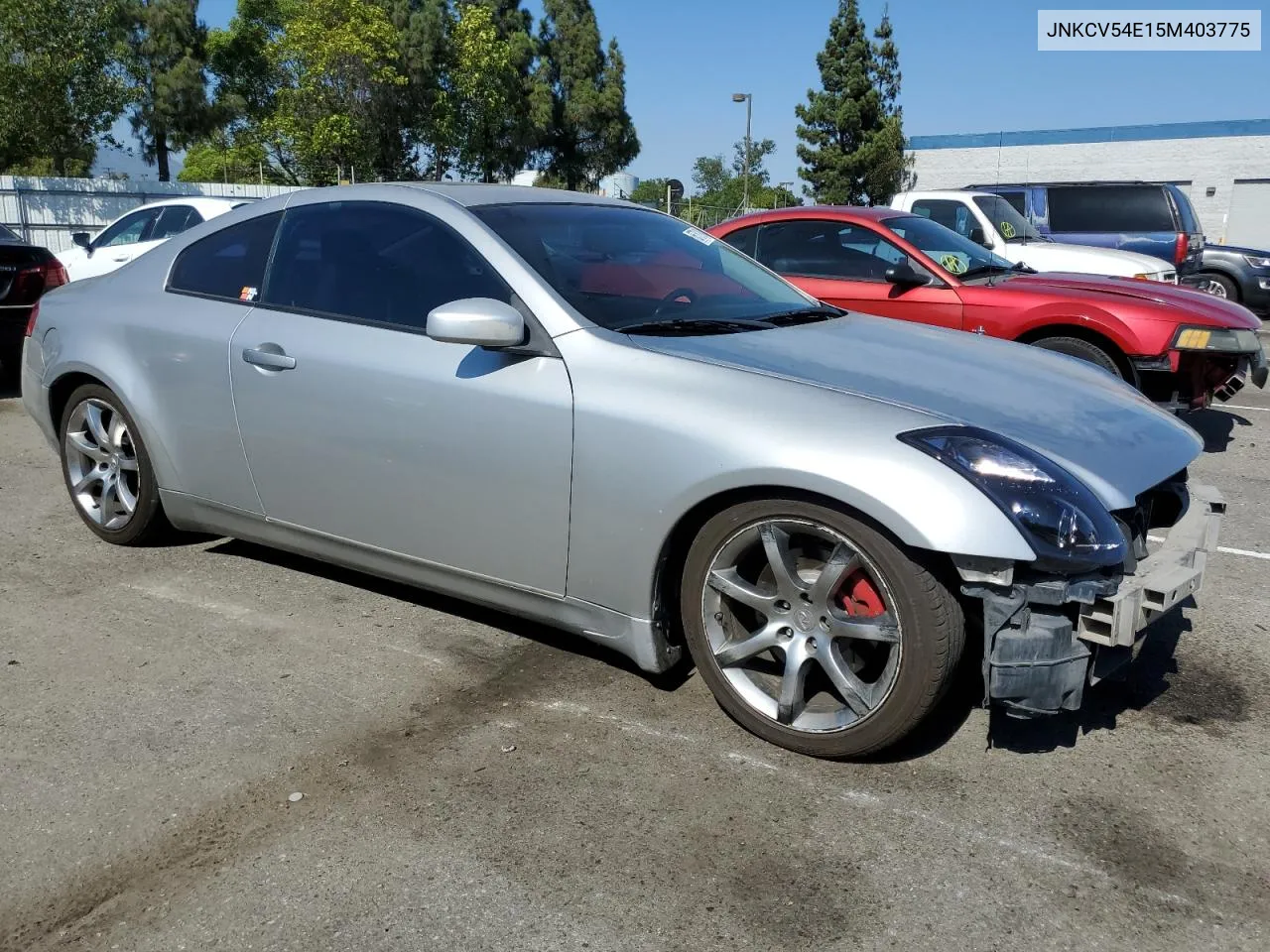 2005 Infiniti G35 VIN: JNKCV54E15M403775 Lot: 65751804