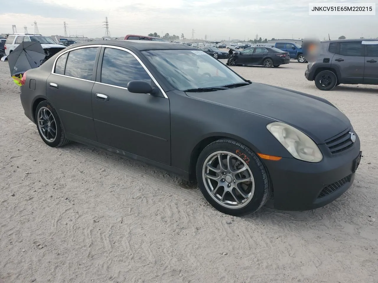 2005 Infiniti G35 VIN: JNKCV51E65M220215 Lot: 67925394