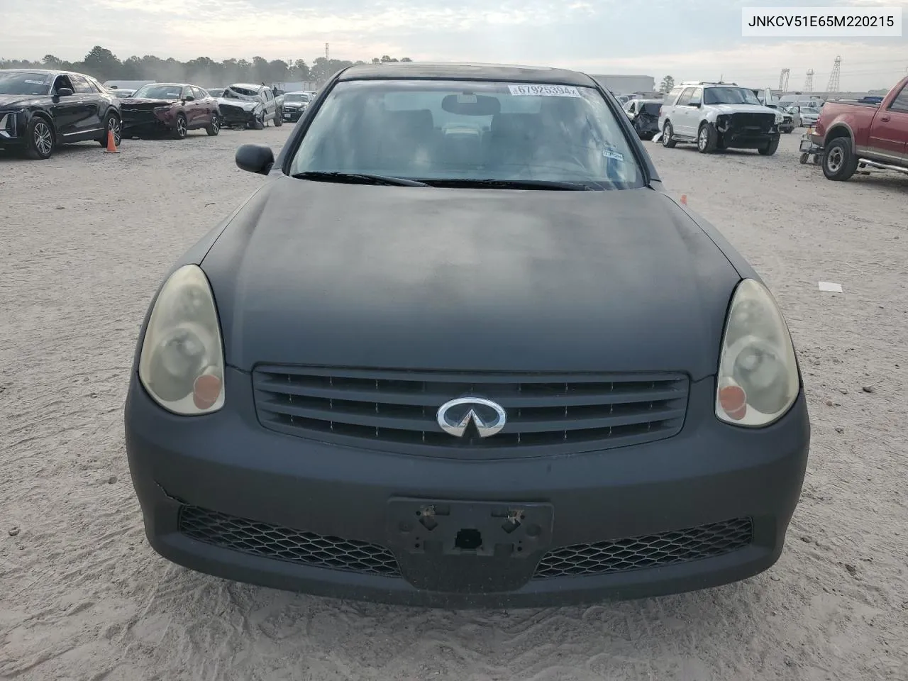 2005 Infiniti G35 VIN: JNKCV51E65M220215 Lot: 67925394