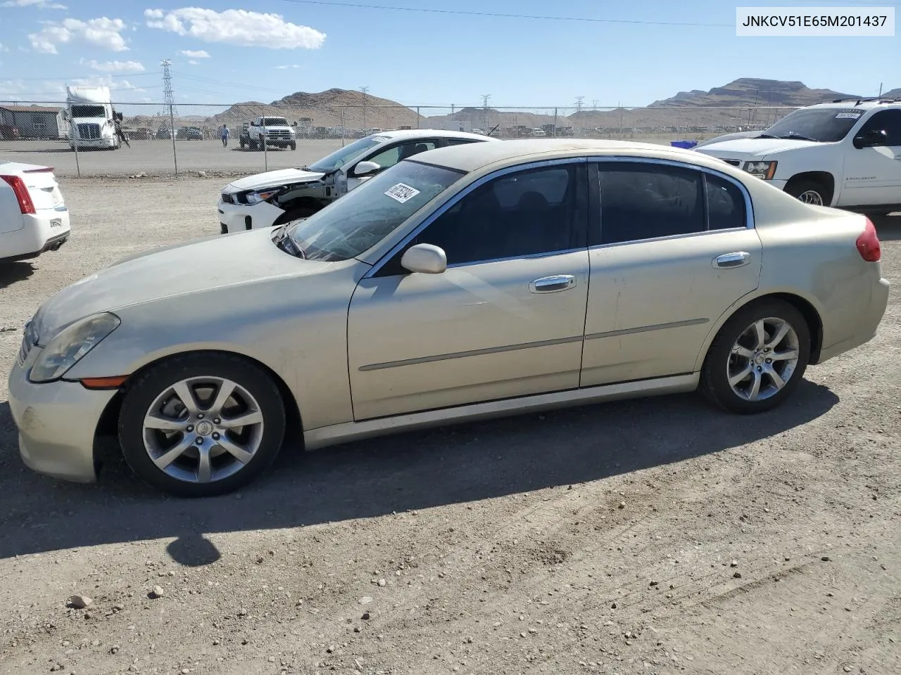 2005 Infiniti G35 VIN: JNKCV51E65M201437 Lot: 68753294