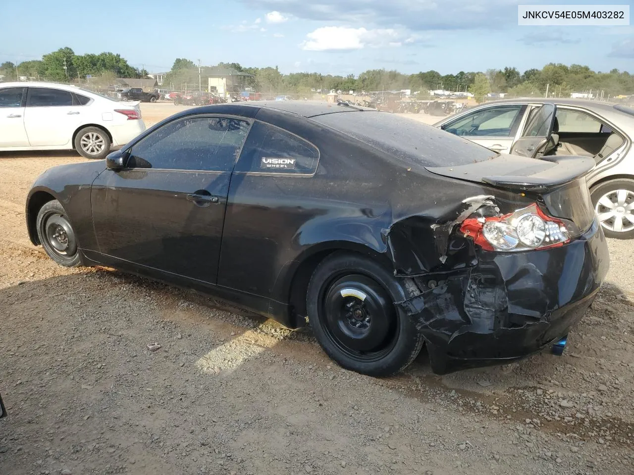 2005 Infiniti G35 VIN: JNKCV54E05M403282 Lot: 69025334