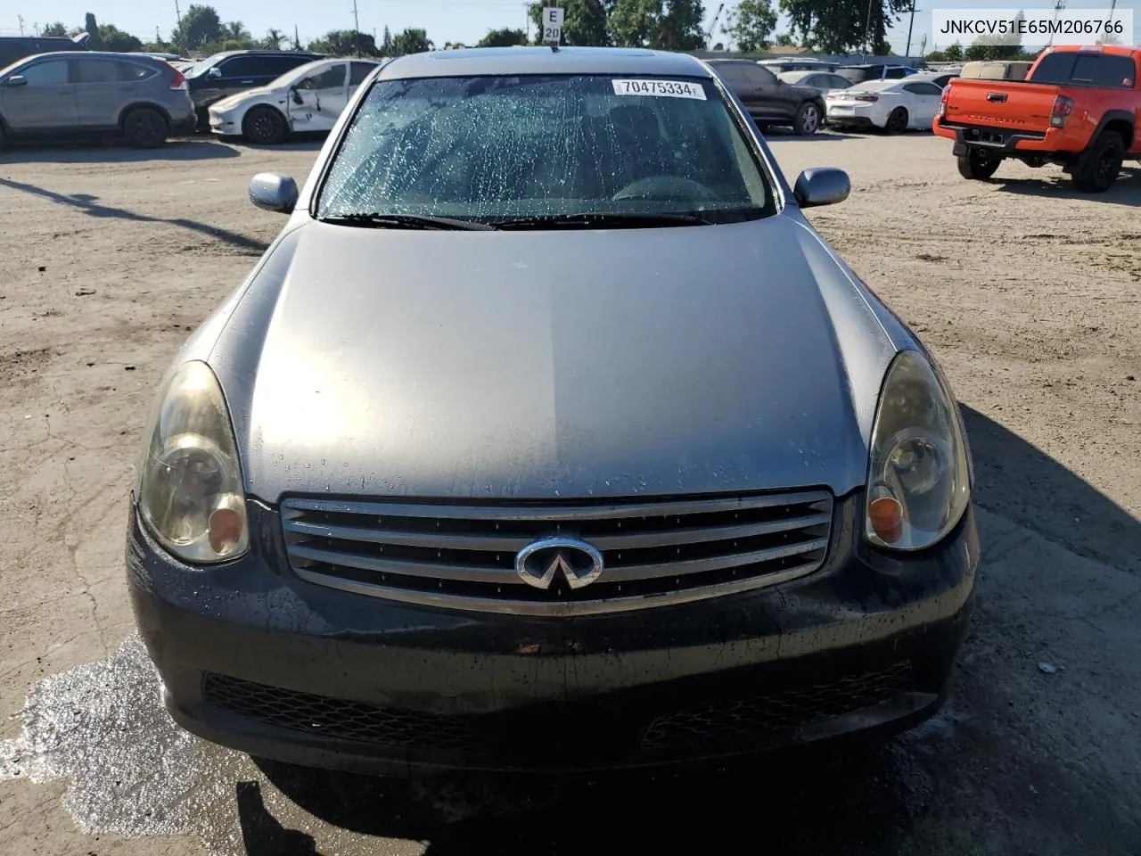 2005 Infiniti G35 VIN: JNKCV51E65M206766 Lot: 70475334