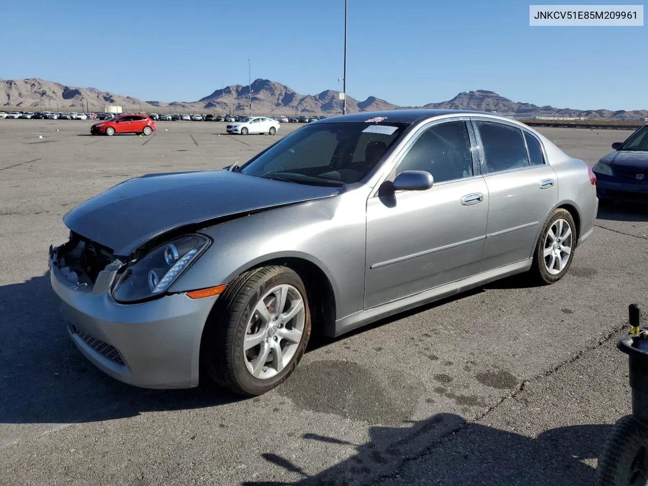 2005 Infiniti G35 VIN: JNKCV51E85M209961 Lot: 71630704