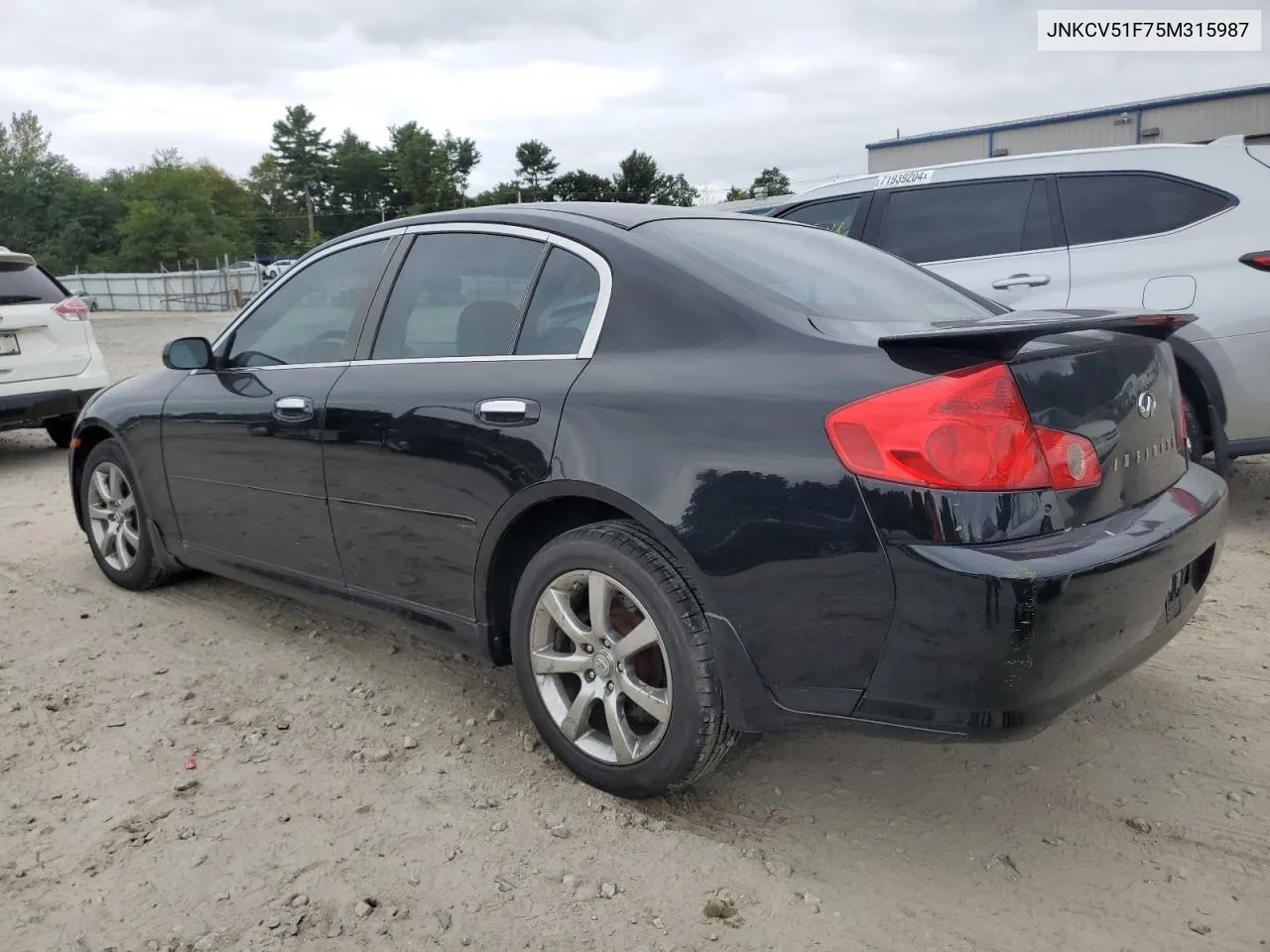 2005 Infiniti G35 VIN: JNKCV51F75M315987 Lot: 71941864