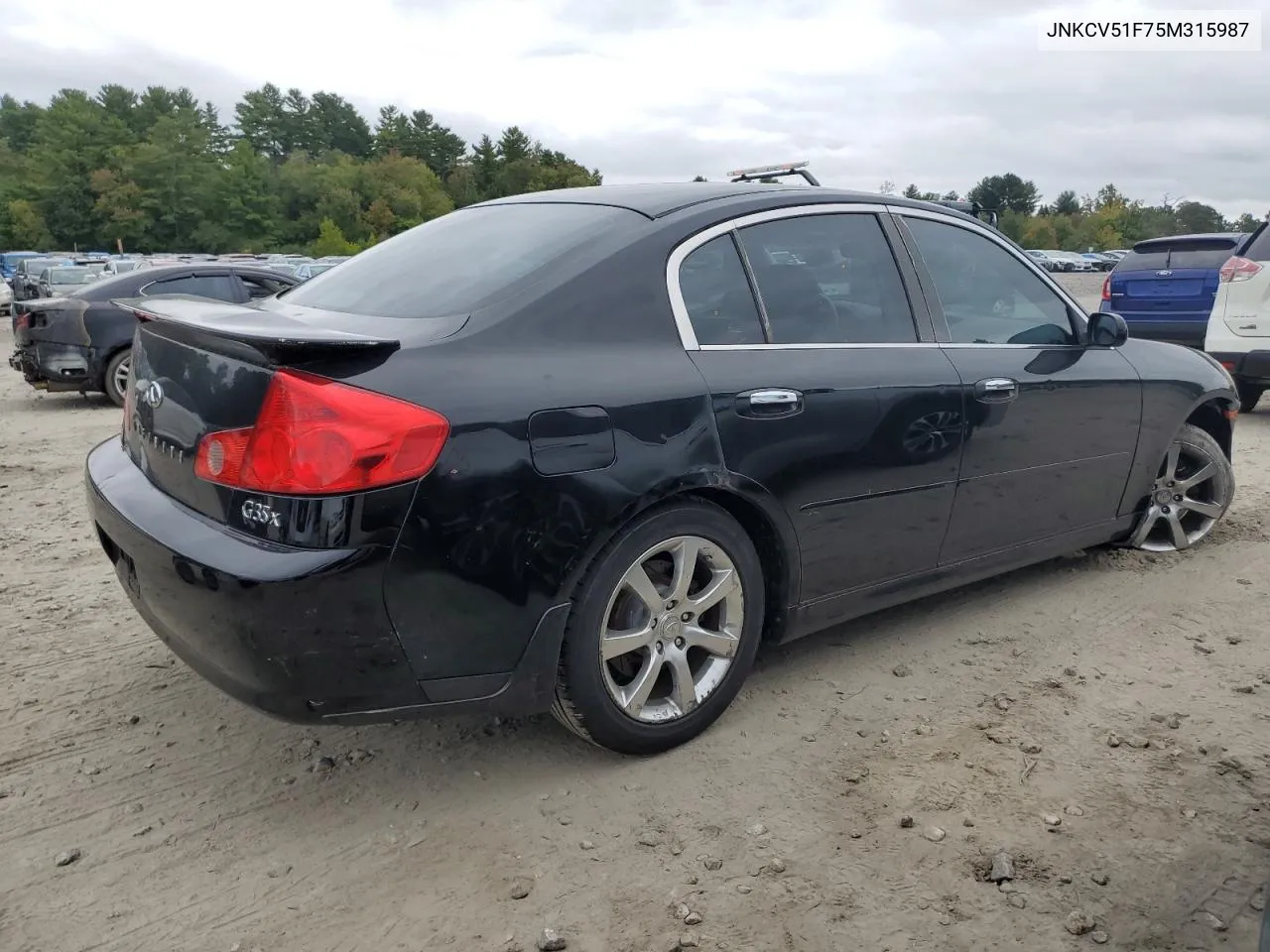 2005 Infiniti G35 VIN: JNKCV51F75M315987 Lot: 71941864