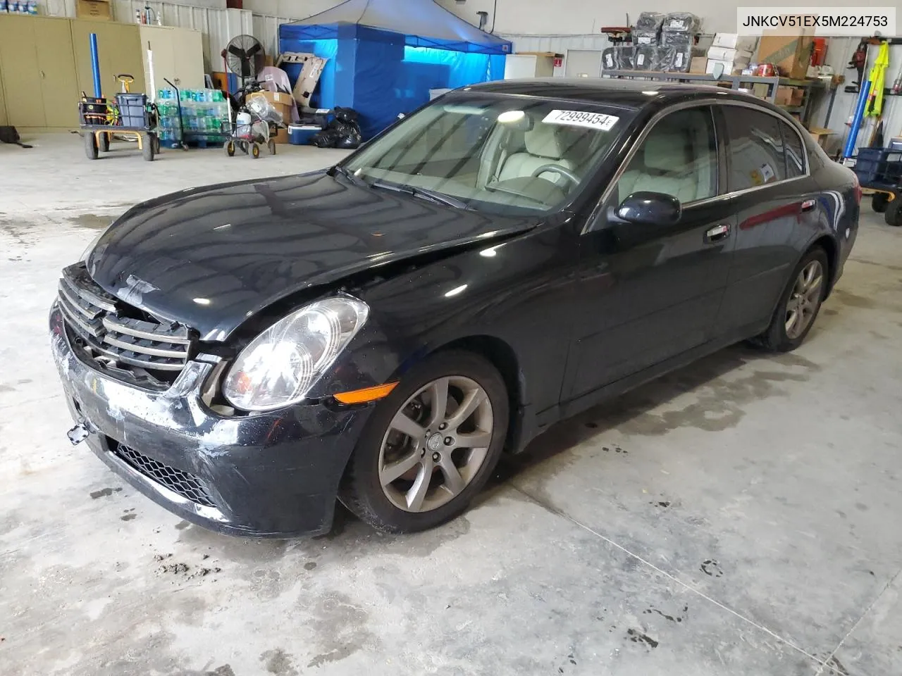 2005 Infiniti G35 VIN: JNKCV51EX5M224753 Lot: 72999454