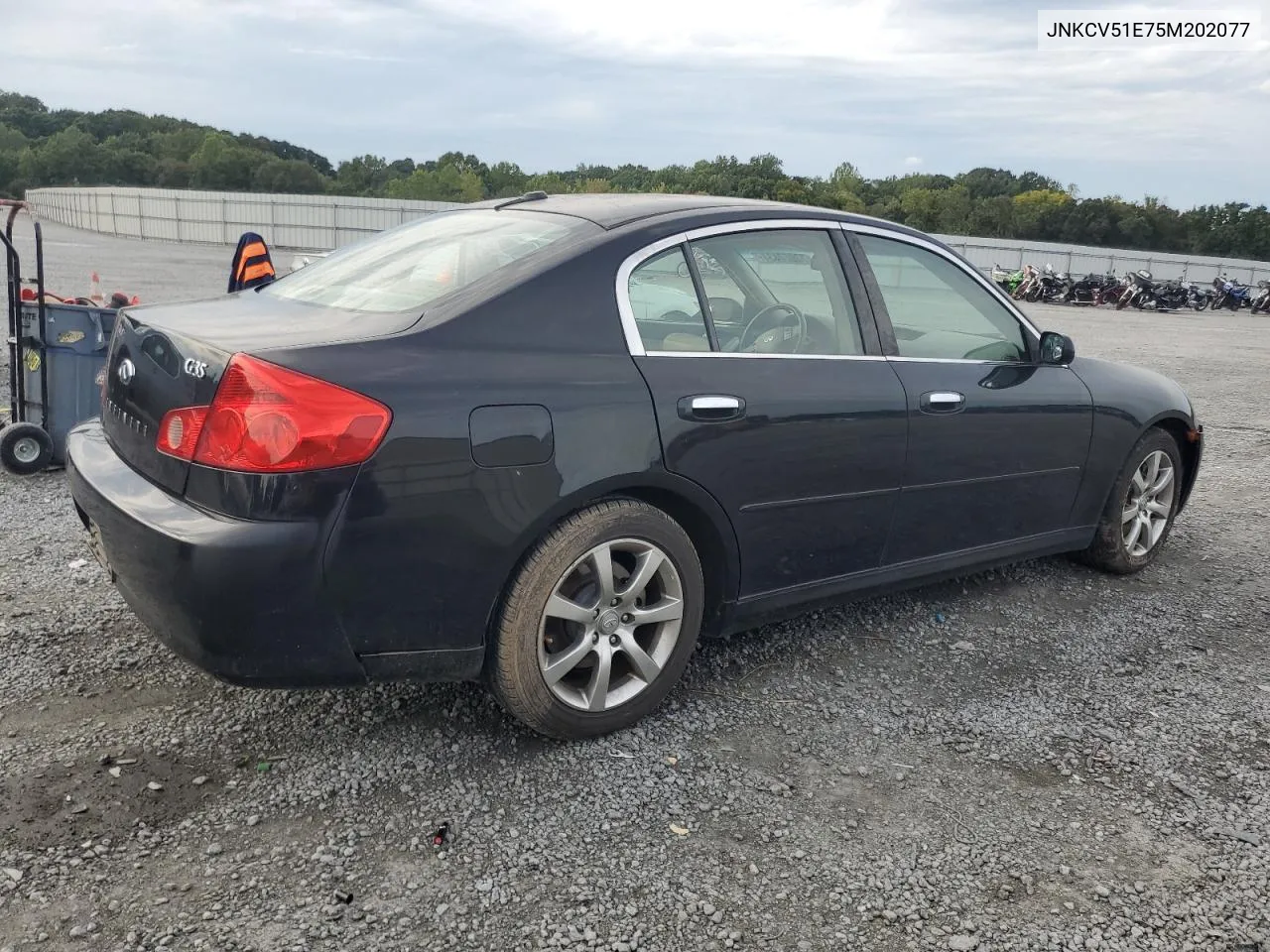 2005 Infiniti G35 VIN: JNKCV51E75M202077 Lot: 73027434