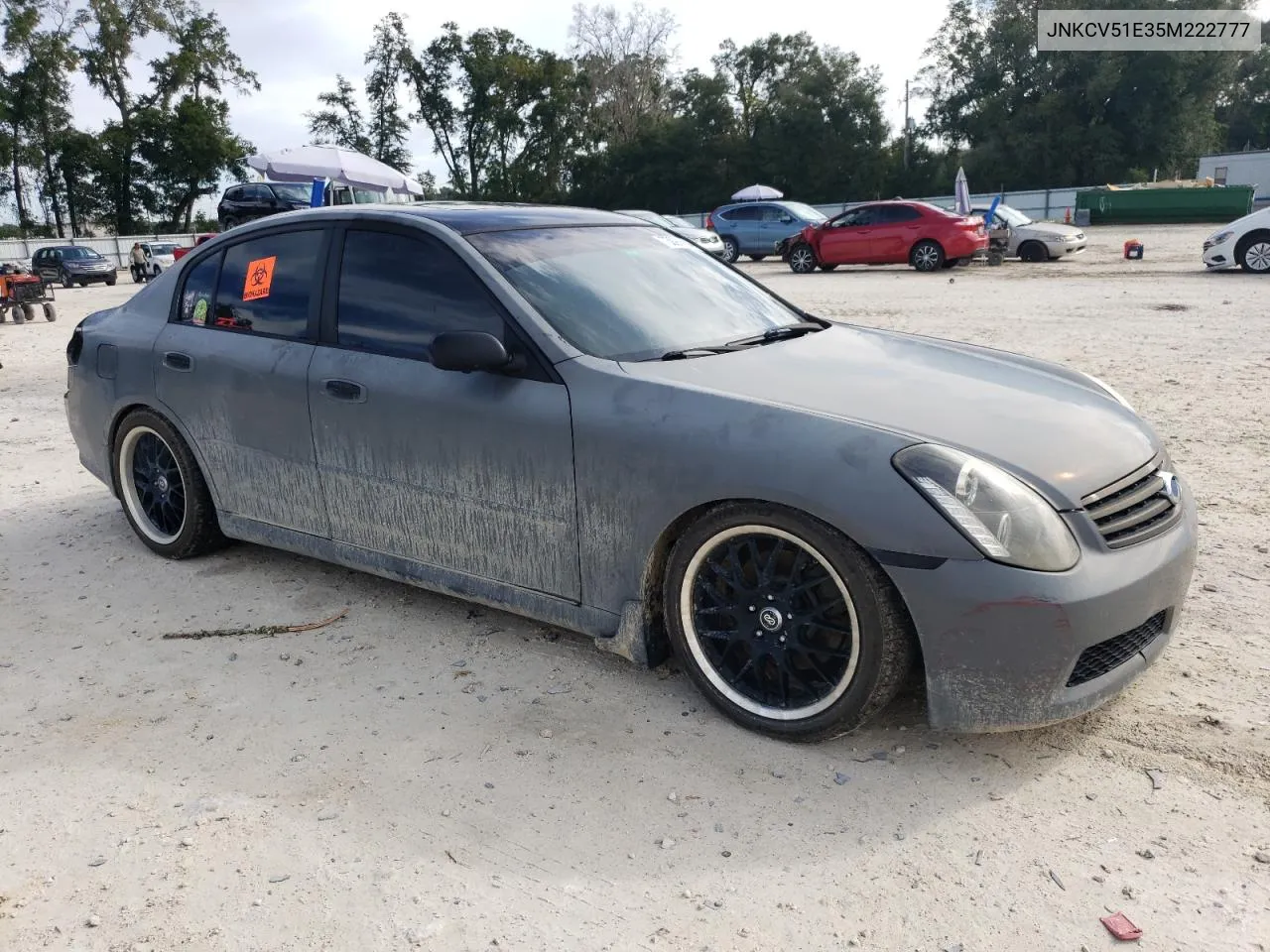 2005 Infiniti G35 VIN: JNKCV51E35M222777 Lot: 73099604