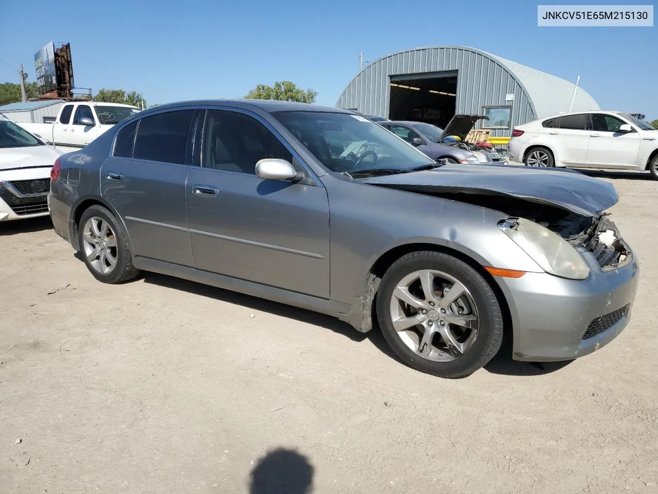 2005 Infiniti G35 VIN: JNKCV51E65M215130 Lot: 74331104