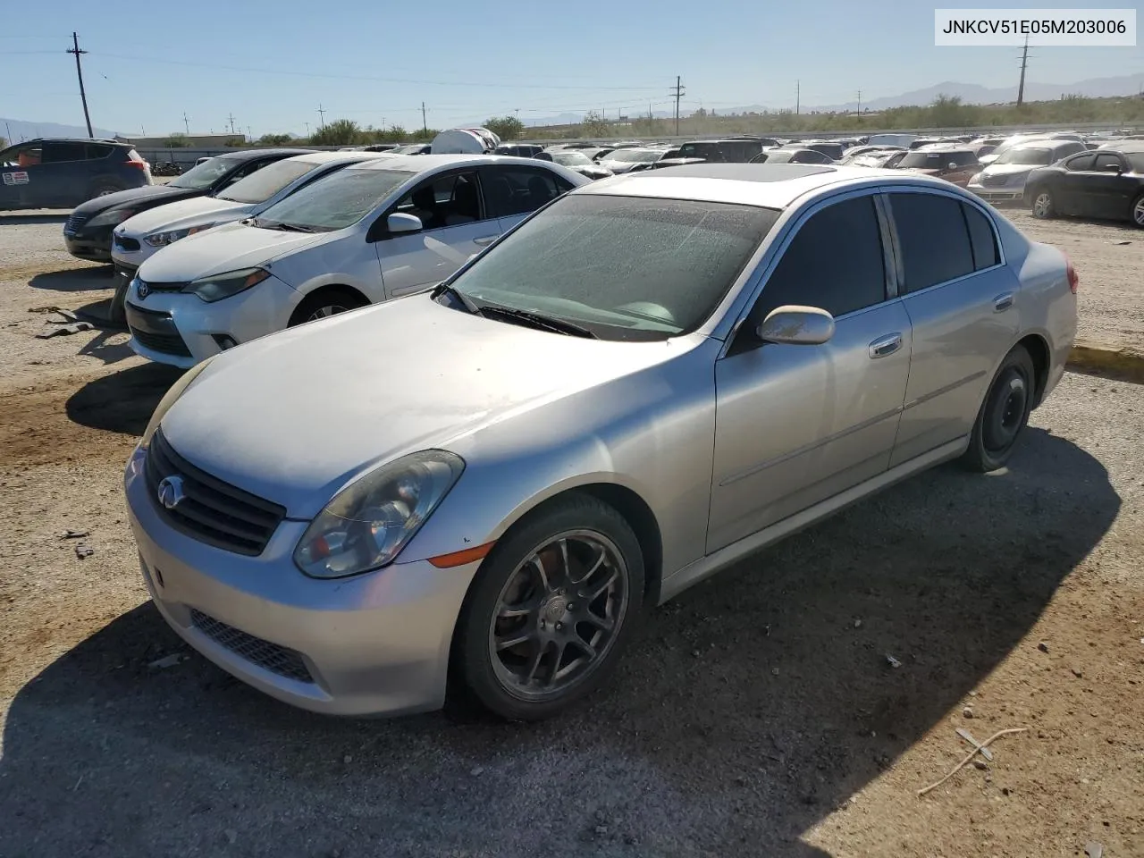 2005 Infiniti G35 VIN: JNKCV51E05M203006 Lot: 76913414