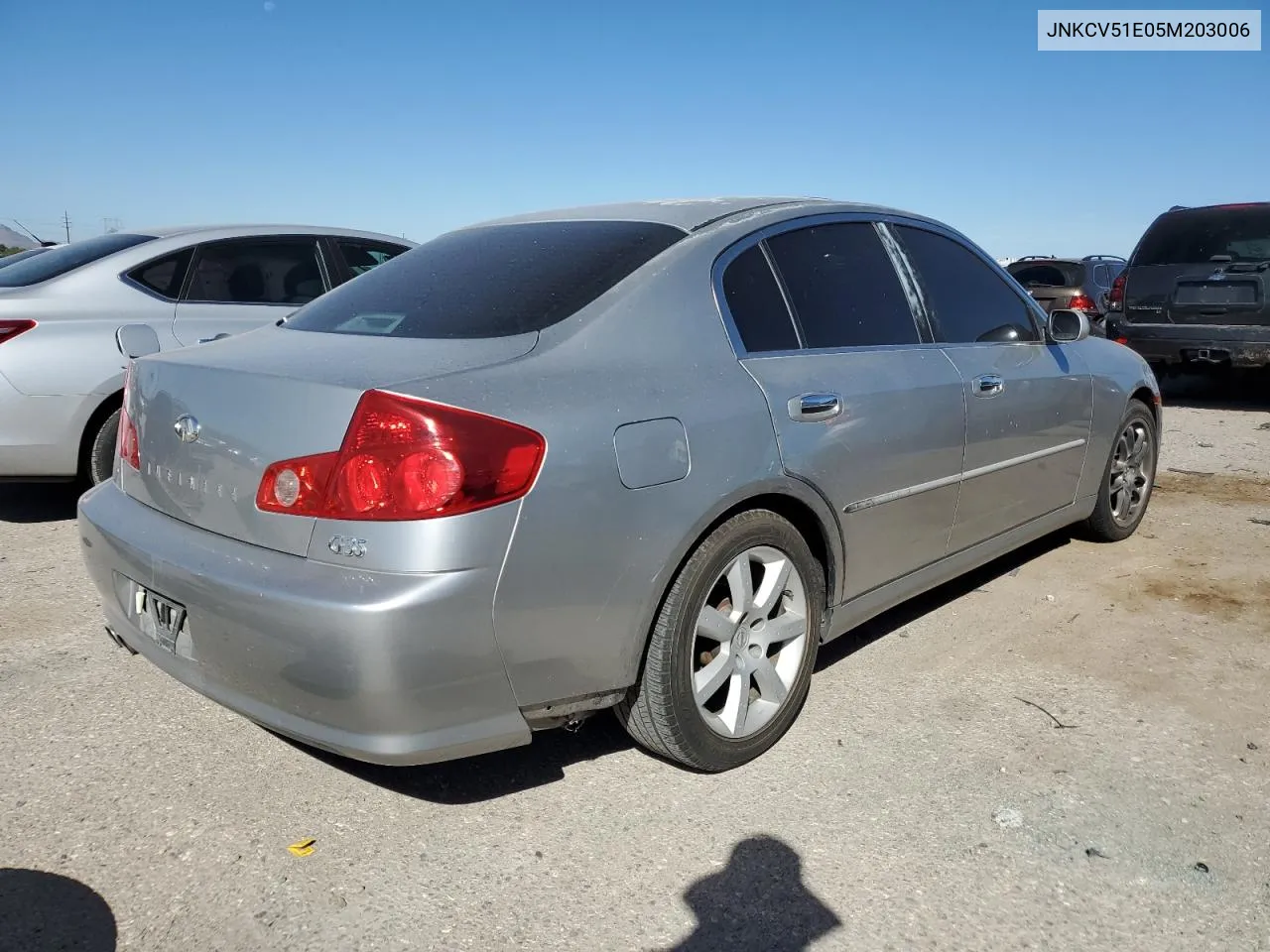 2005 Infiniti G35 VIN: JNKCV51E05M203006 Lot: 76913414