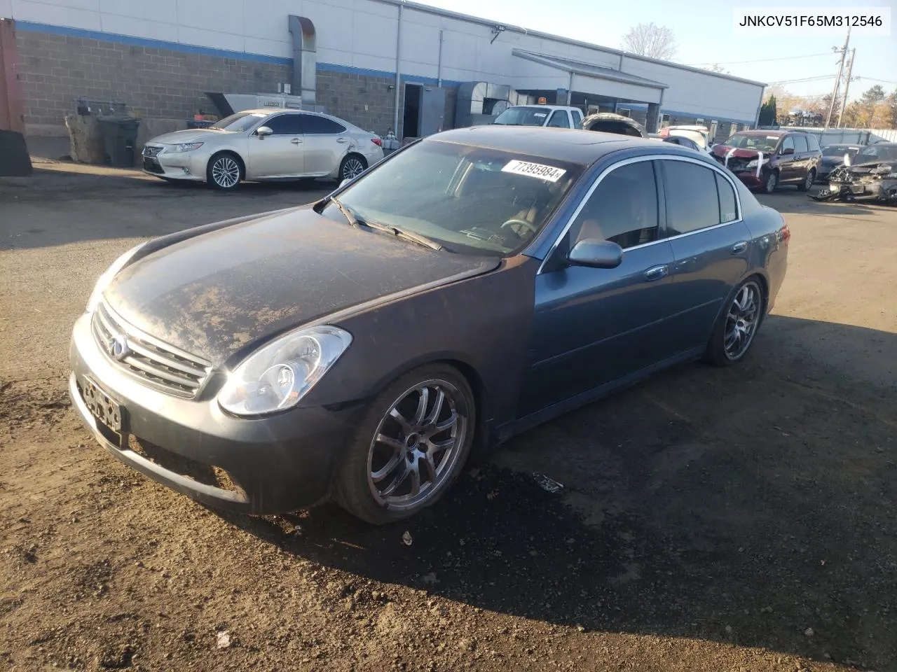 2005 Infiniti G35 VIN: JNKCV51F65M312546 Lot: 77395984