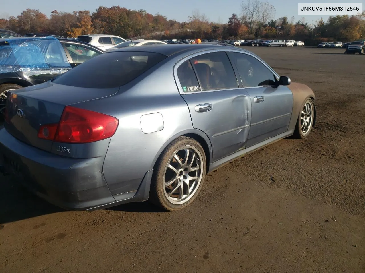 2005 Infiniti G35 VIN: JNKCV51F65M312546 Lot: 77395984