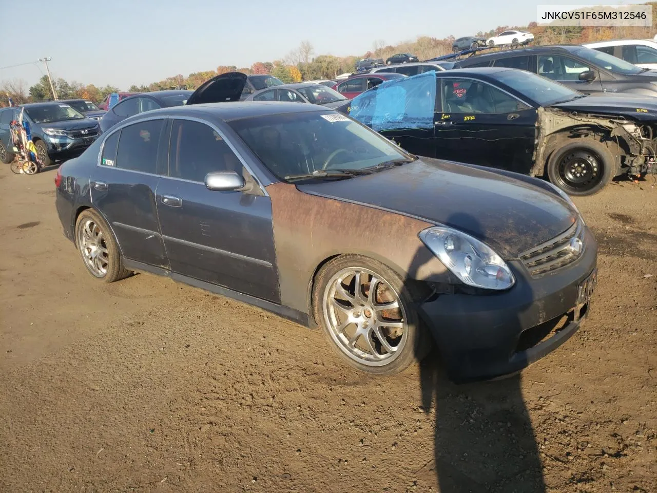 2005 Infiniti G35 VIN: JNKCV51F65M312546 Lot: 77395984