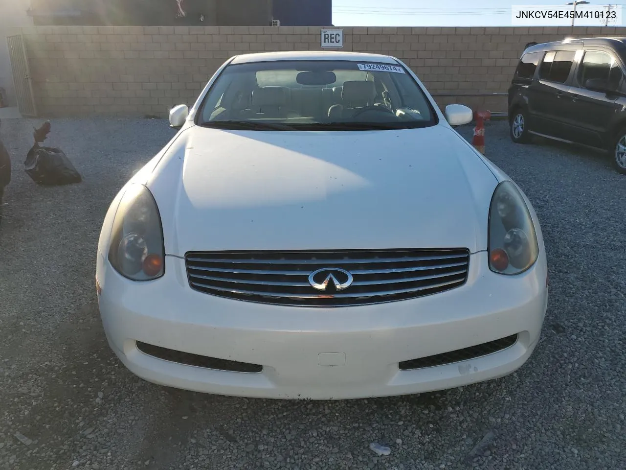 2005 Infiniti G35 VIN: JNKCV54E45M410123 Lot: 79249674