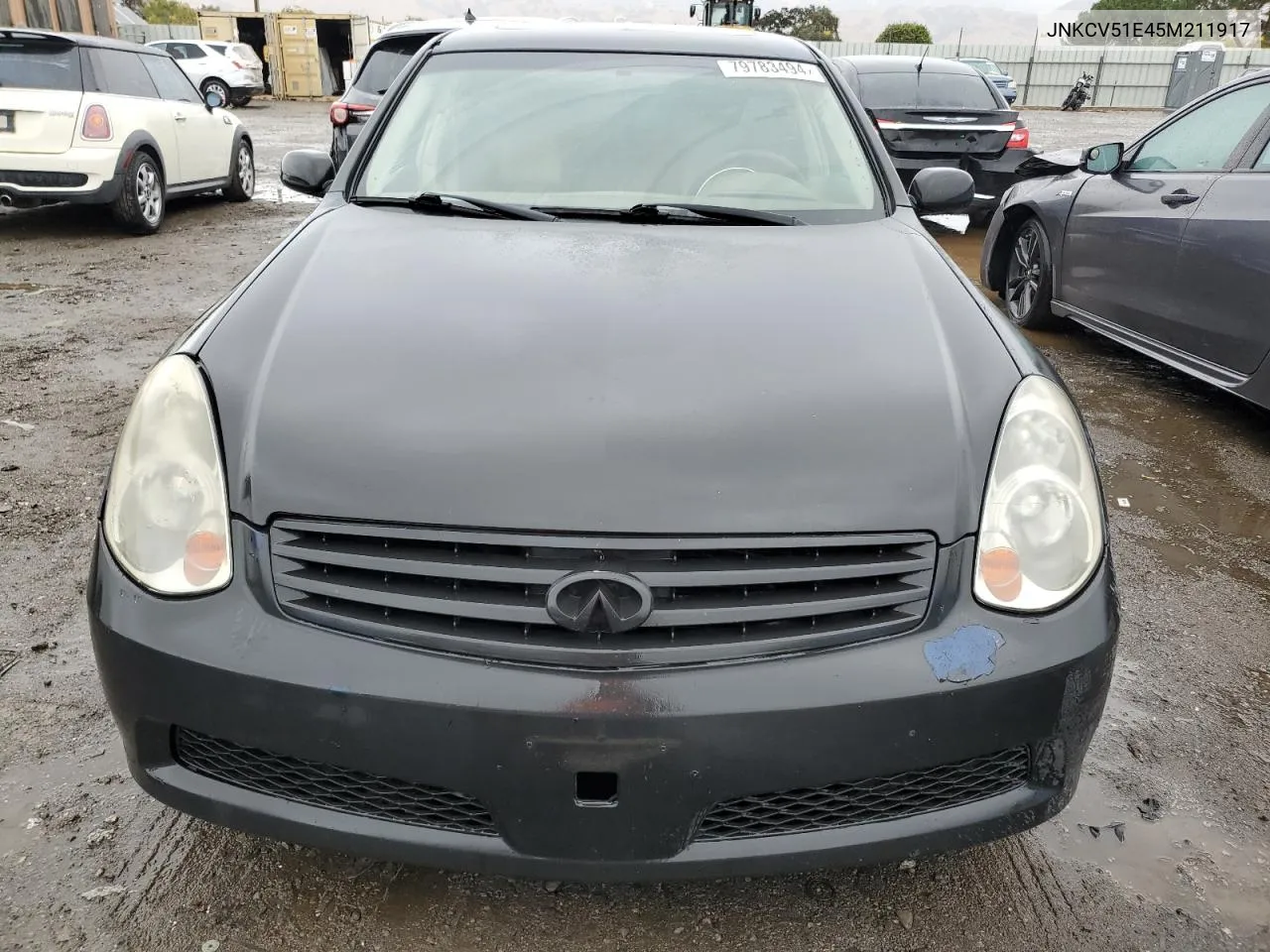 2005 Infiniti G35 VIN: JNKCV51E45M211917 Lot: 79783494