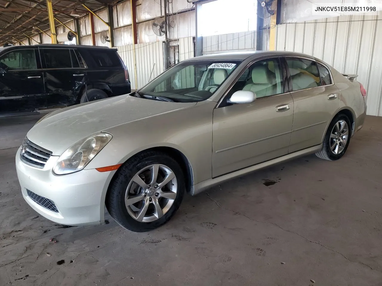 2005 Infiniti G35 VIN: JNKCV51E85M211998 Lot: 80454864