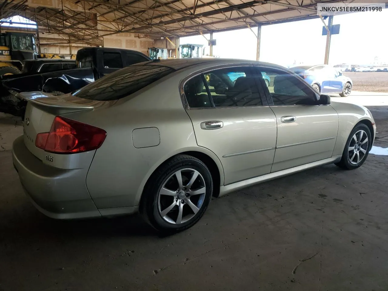 2005 Infiniti G35 VIN: JNKCV51E85M211998 Lot: 80454864