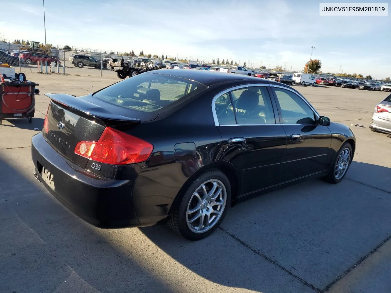 2005 Infiniti G35 VIN: JNKCV51E95M201819 Lot: 80664324