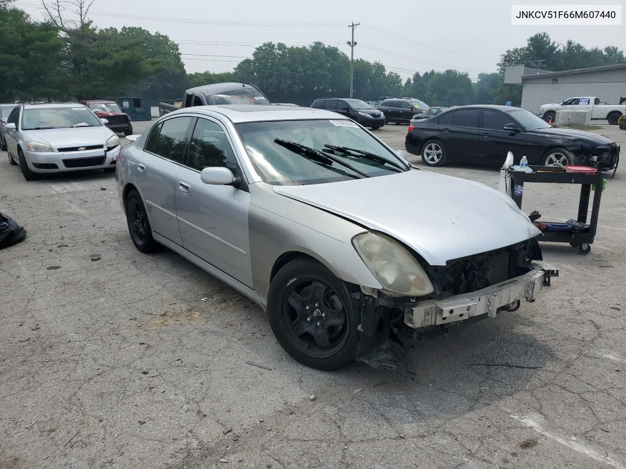 2006 Infiniti G35 VIN: JNKCV51F66M607440 Lot: 57863363