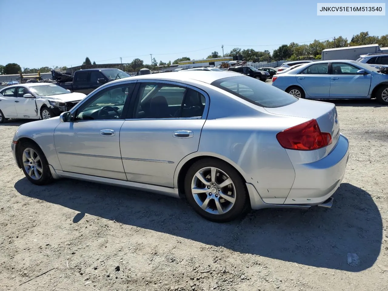 2006 Infiniti G35 VIN: JNKCV51E16M513540 Lot: 68058164