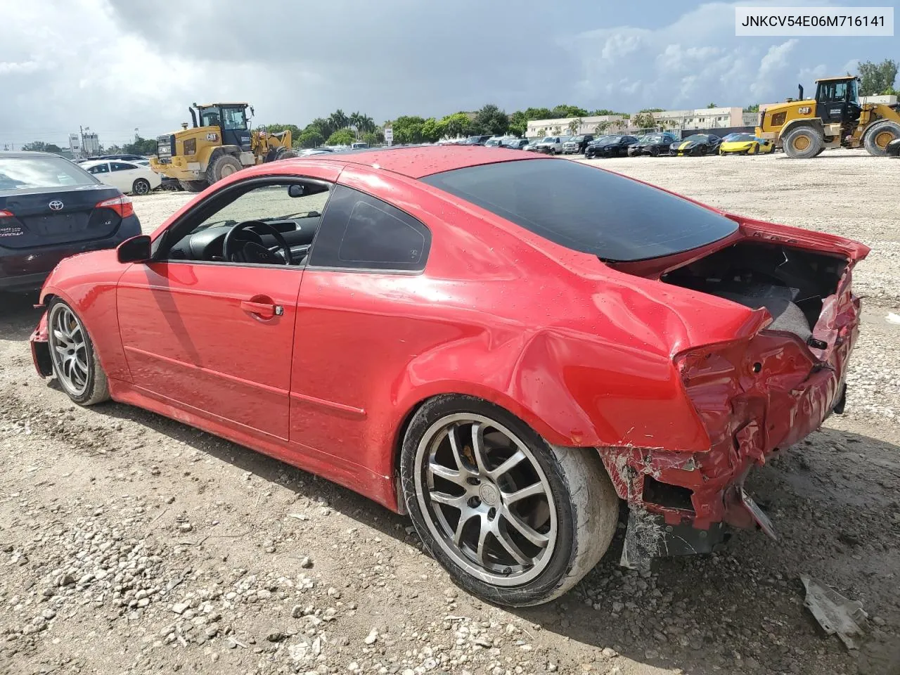 2006 Infiniti G35 VIN: JNKCV54E06M716141 Lot: 69871024