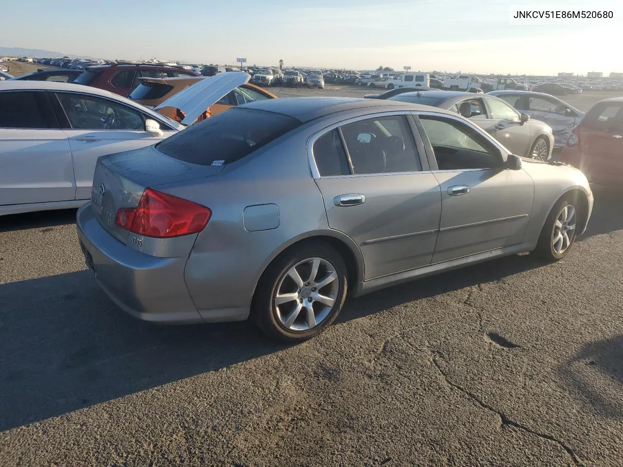 2006 Infiniti G35 VIN: JNKCV51E86M520680 Lot: 70080914