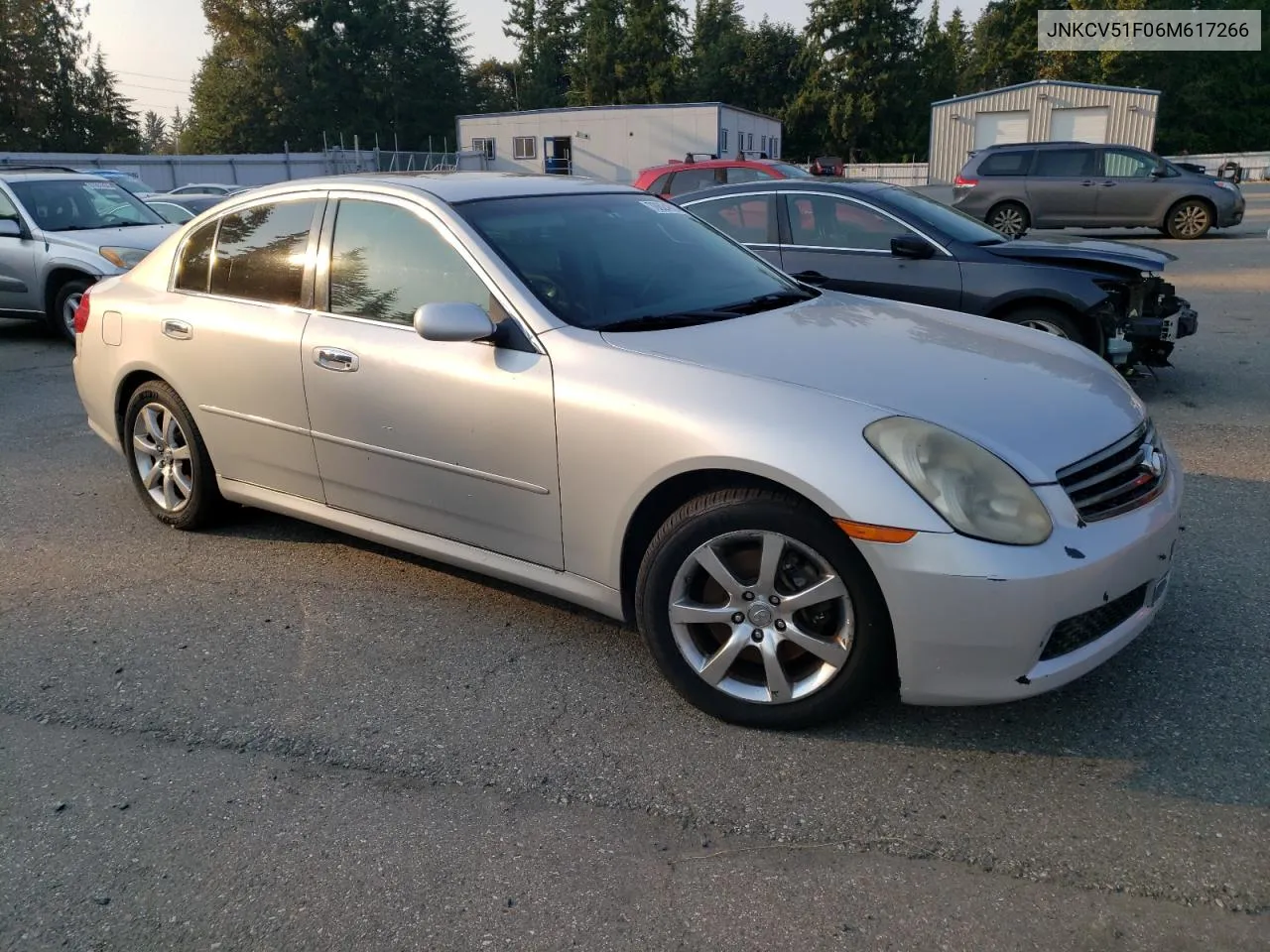 2006 Infiniti G35 VIN: JNKCV51F06M617266 Lot: 70624804