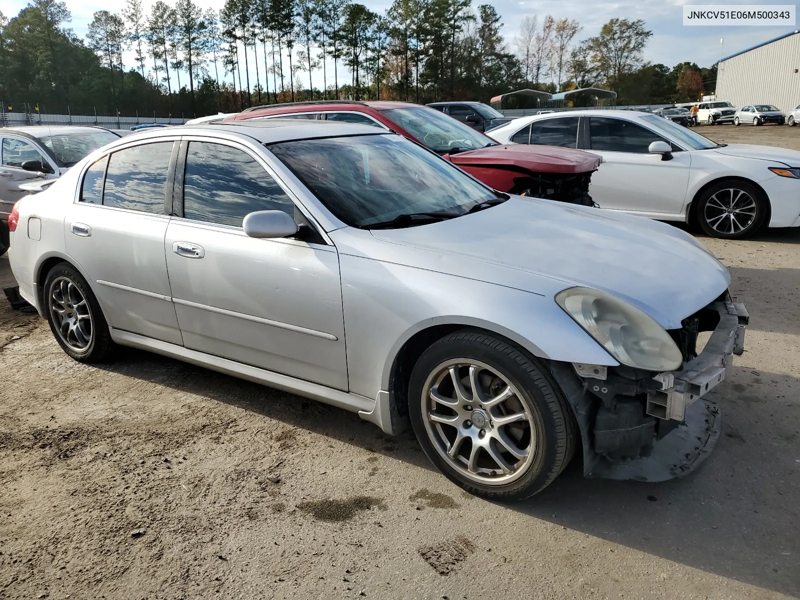 2006 Infiniti G35 VIN: JNKCV51E06M500343 Lot: 74999083