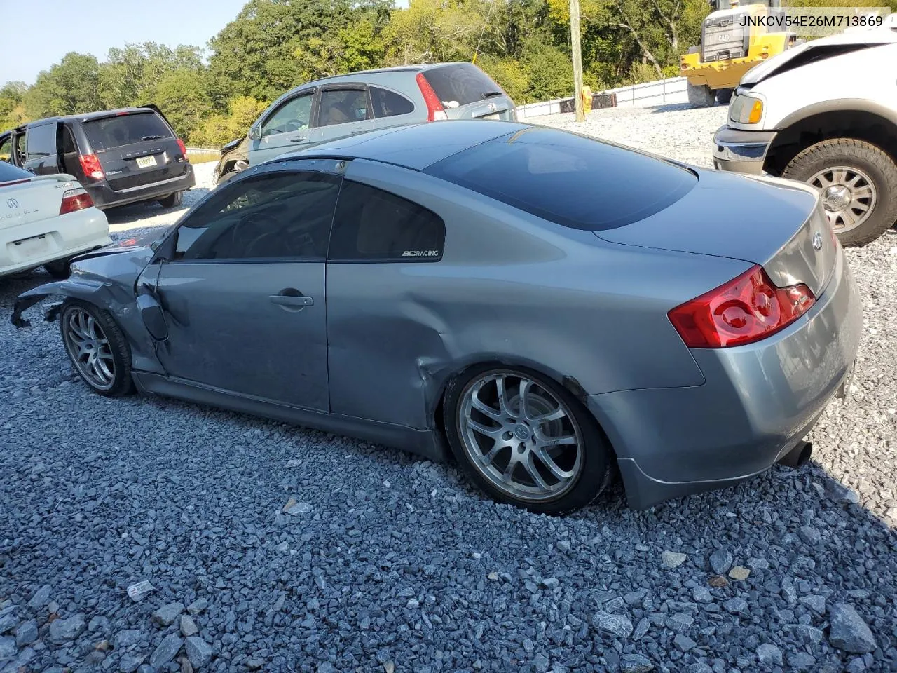 2006 Infiniti G35 VIN: JNKCV54E26M713869 Lot: 75308004