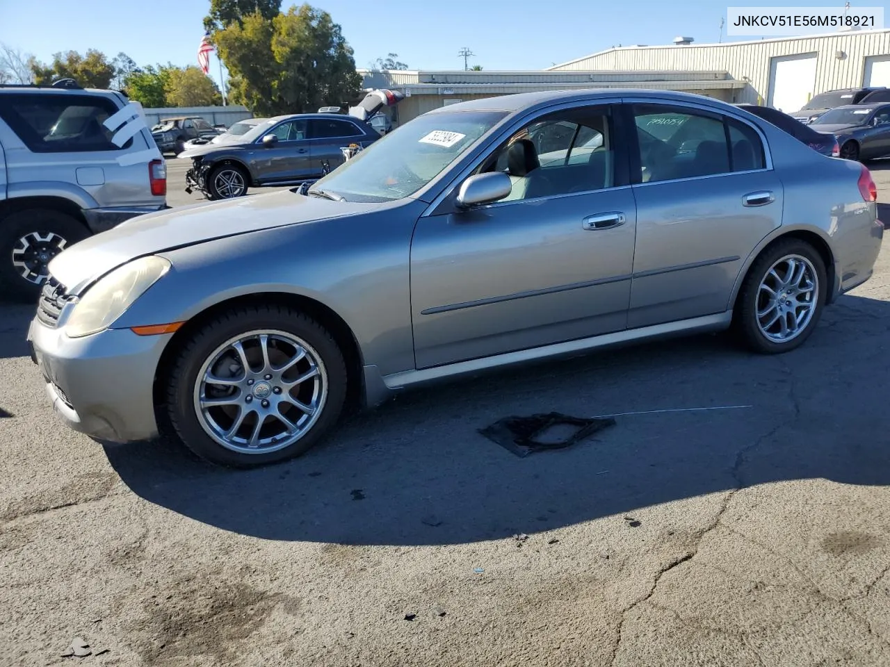 2006 Infiniti G35 VIN: JNKCV51E56M518921 Lot: 76822984