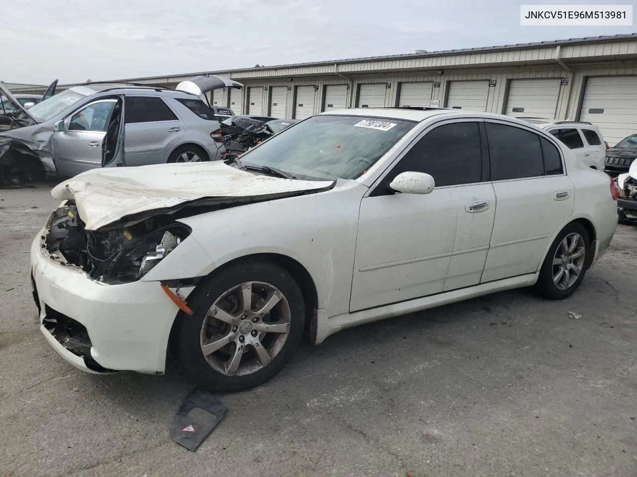 2006 Infiniti G35 VIN: JNKCV51E96M513981 Lot: 77981304